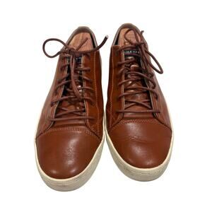 Cole Haan Trafton Luxe CapToe Leather Sport sneakers in British Tan handstain 9M